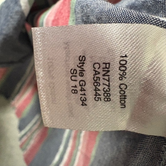 J Crew Madras Striped Button Down Shirt Men Size L Casual Red Blue Work
Preppy - Picture 5 of 7